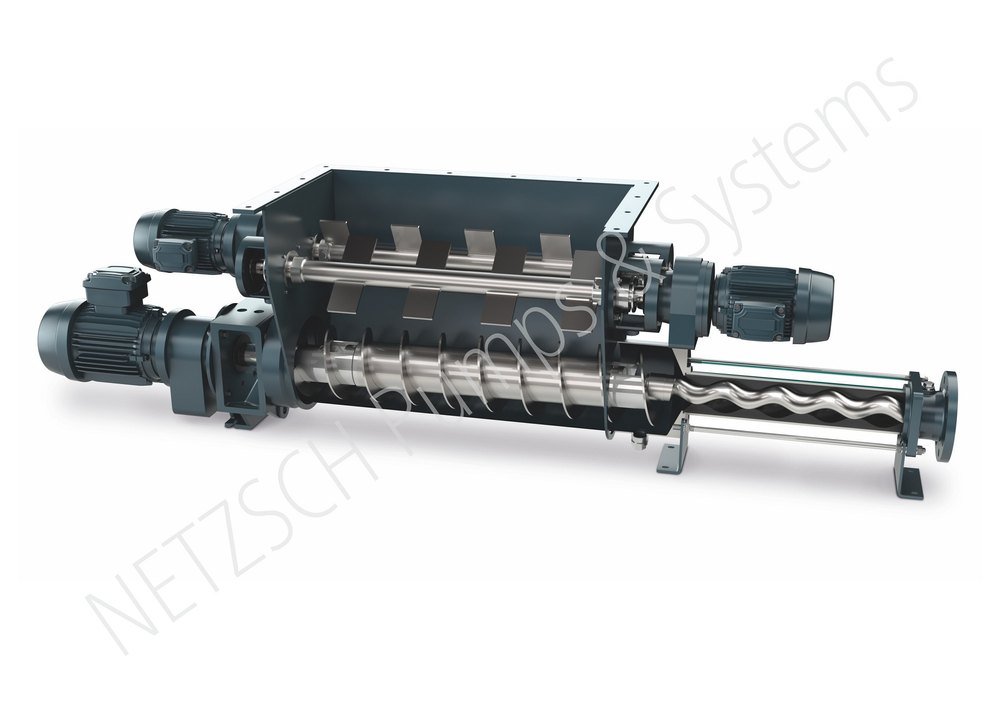 NETZSCH 72 Bar Wide Throat Hopper Pumps, Model: NEMO