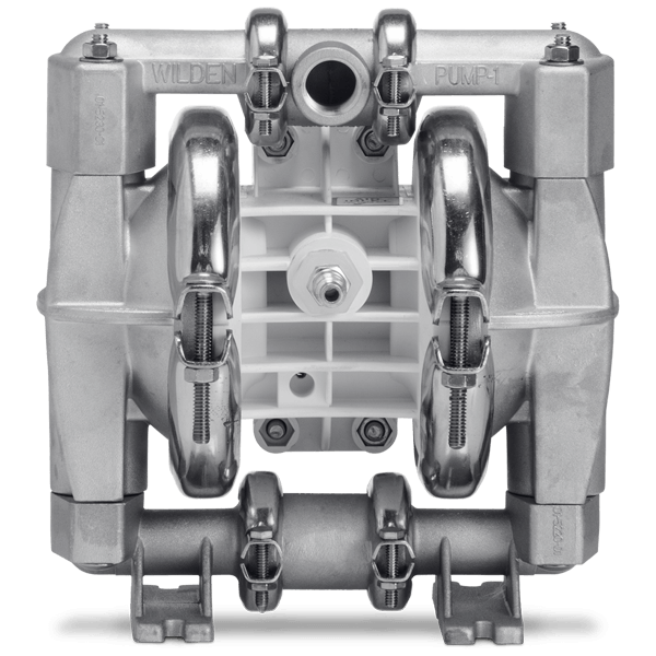 Aluminum P1 Wilden Air Operated Double Diaphragm Pump, Rubber - 58.7 Lpm (15.5 Gpm)