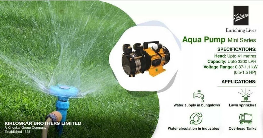 Electric Kirloskar Aqua 60 Centrifugal Water Pump, 0.1 - 1 HP