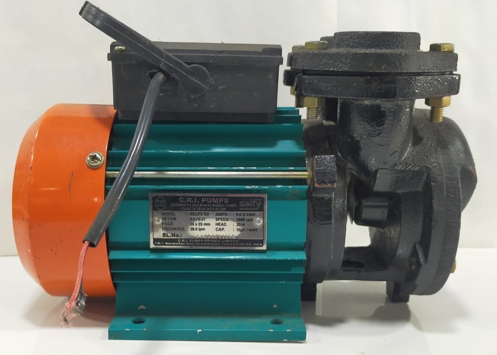 CRI 0.5 HP Selfy 50 V Flow Self Priming Pump