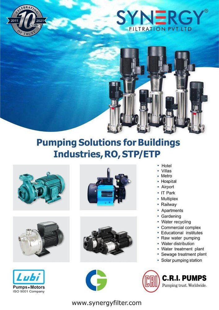 10 To 249 M 0.5kw To 22kw CRI Vertical Pump, 220 V, Max Flow Rate: 0.4 To 28 M3/Hr