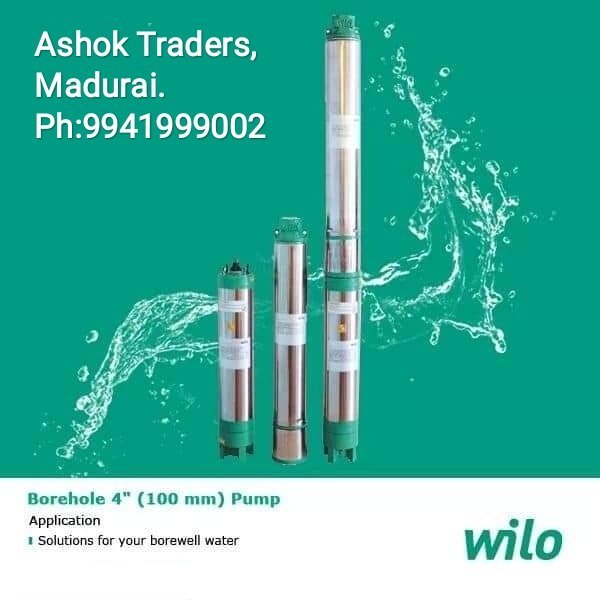 5 hp Stainless Steel Wilo WBW4 Borewell Submersible Pump