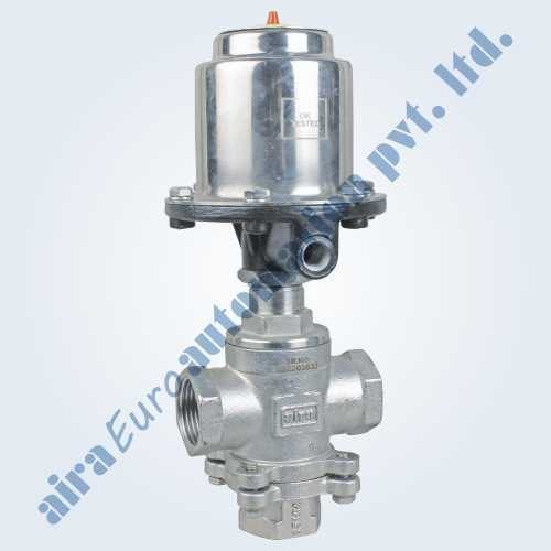 Aira Upto 10 Bar 3/2 Way Straight Type Mixing & Diverting Medium Pressure Control Valve