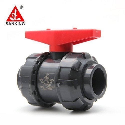 Dark Grey High Pressure U-PVC True Union Ball Valve, For Industrial, Size: 1