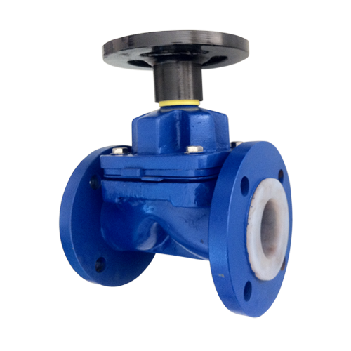 Flanges PFA Lined Diaphragm Valve