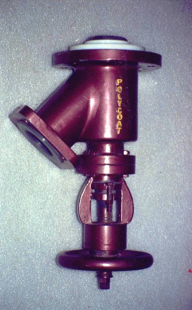 Polycoat PFA Lined Flush Bottom Valve, For Industrial, Model: Hand Wheel Operated