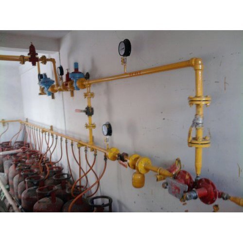 MS, SS Medium Pressure Gas Manifold Piping