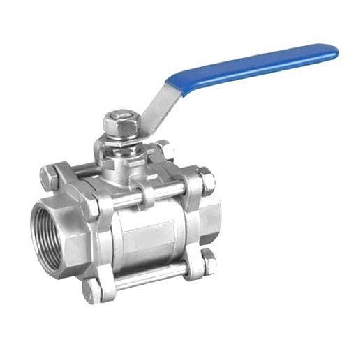 Stainless Steel High Pressure SS 3 Piece Screwed Ends Ball Valves, For Industrial