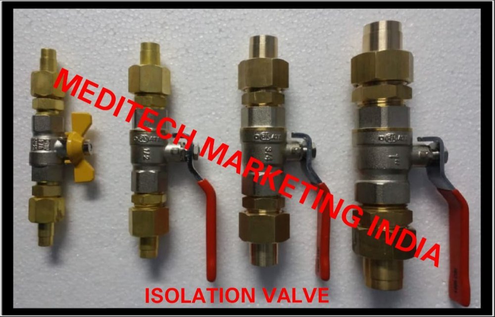 Brass Isolation Valves, For Hospital, Size: 22mm, 28mm