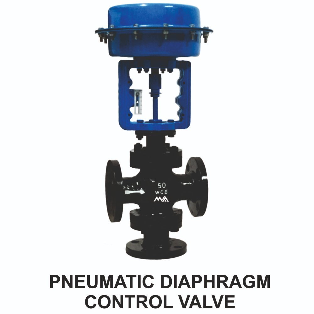 MS Pneumatic Diaphragm Control Valve, Size: 15inch