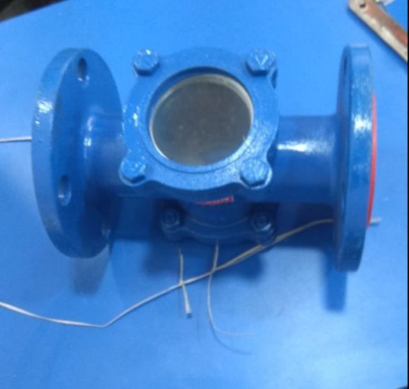 Mild Steel Powder Coated Sight Glass Valve