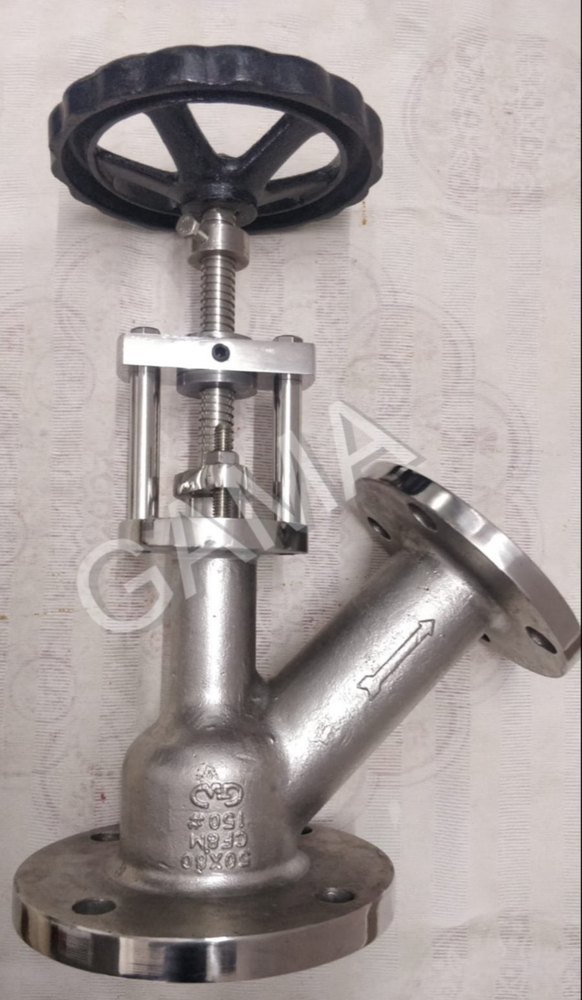 Stainless Steel Y Type Flush Bottom Valve, For Pharma Industries