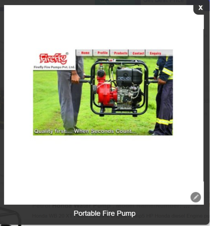 Portable Fire Pump