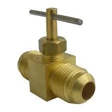 Brass Needle Tee Valve