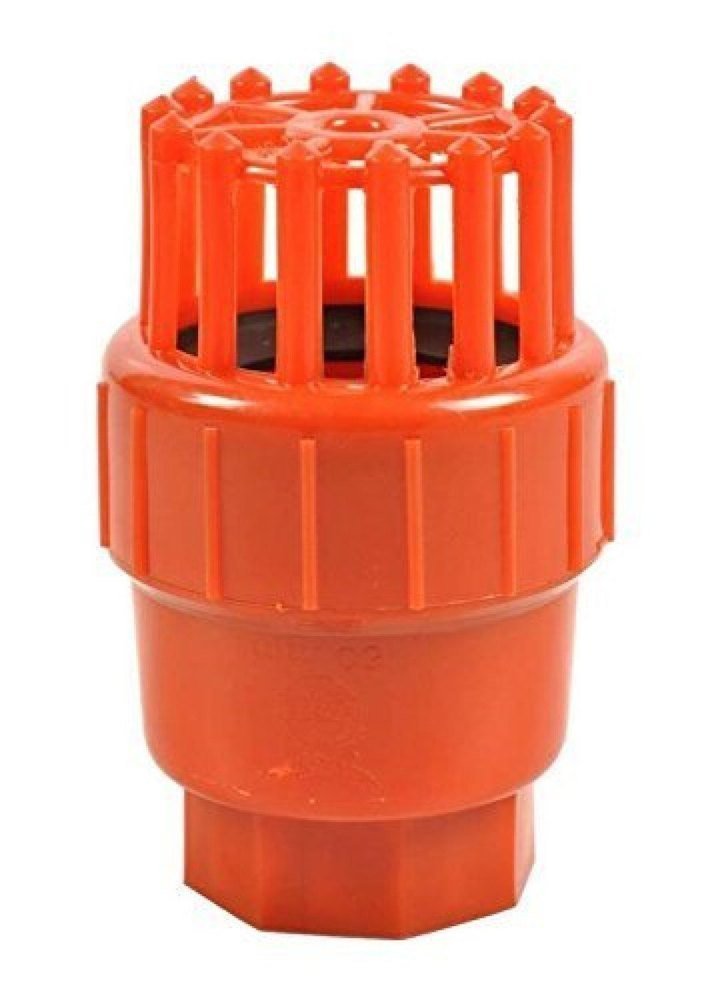 Red PVC Foot Valve