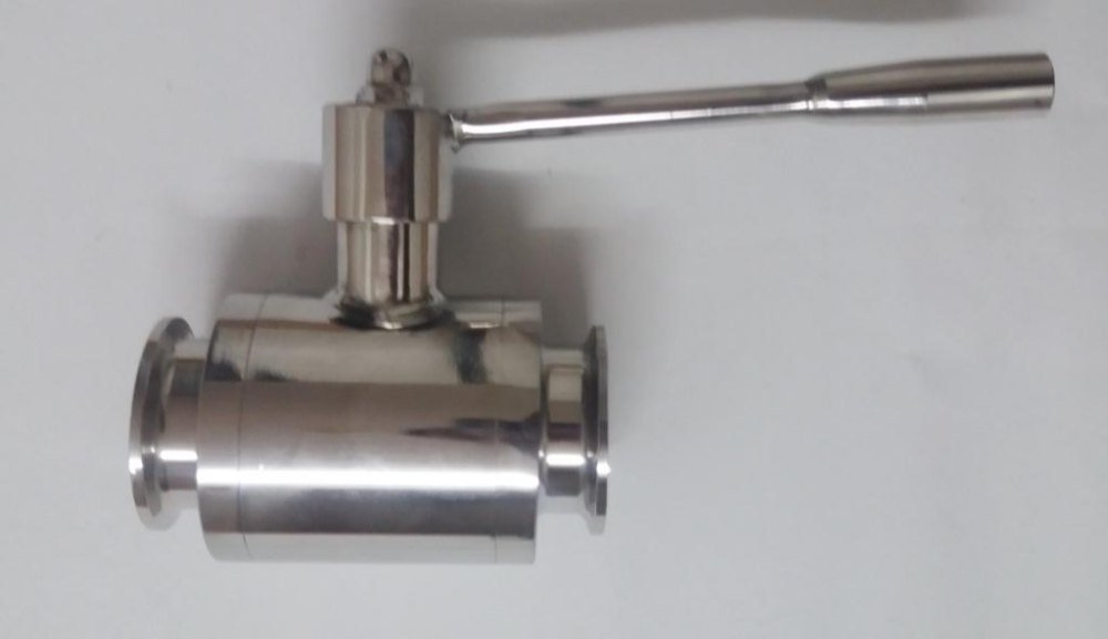 Silver Stainless Steel DPL Triclover Ball Valves