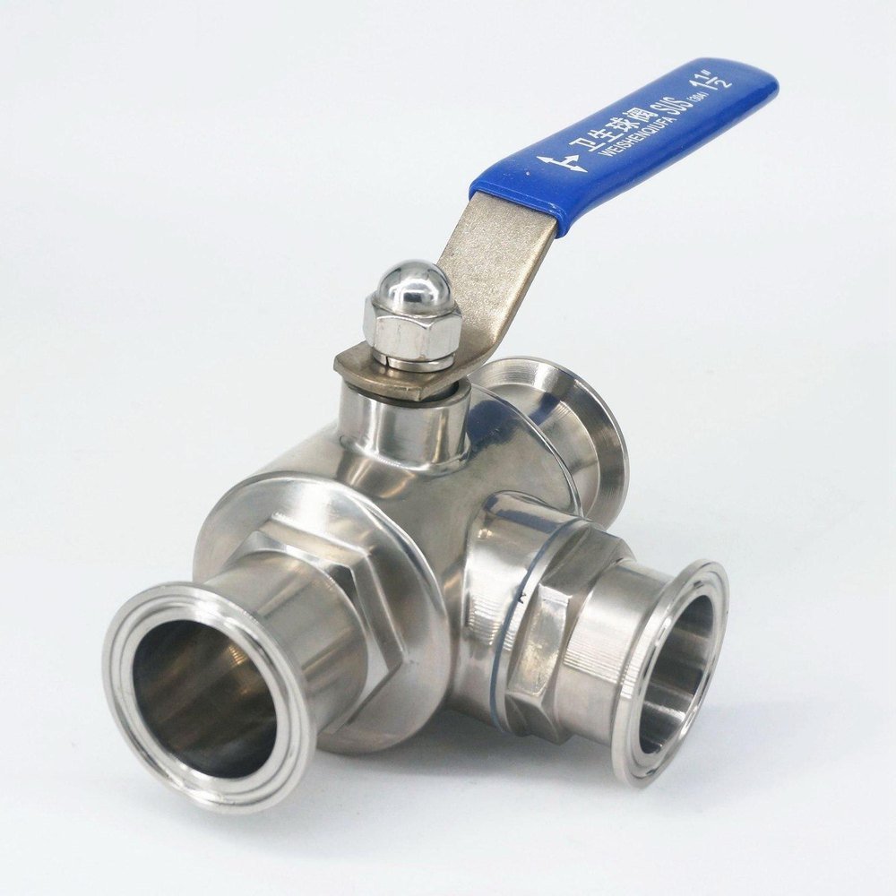 Stainless Steel TC End Ball Valve, Flanged, Valve Size: 2 Inch