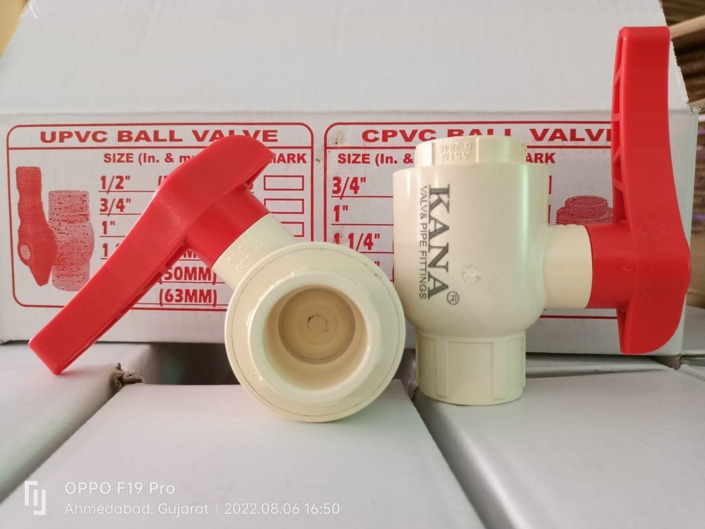 KANA Original Cpvc Ball Valve, Model Name/Number: 456, Size: 20mm & 25mm