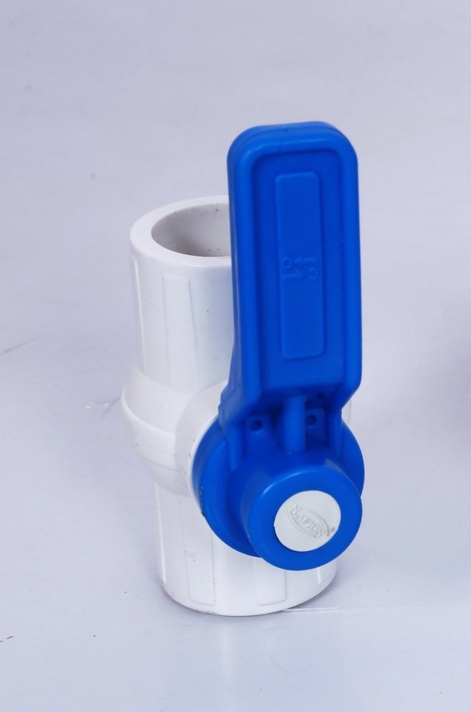 White And Blue UPVC Ball Valve