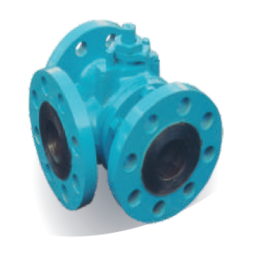 Carbon Steel Three Way Ball Valve, Size: Dn25 (1 Inch)