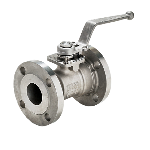 Wcb Flanged End Single Piece Design Ball Valve, For Water / Oil / Steam / Chemical