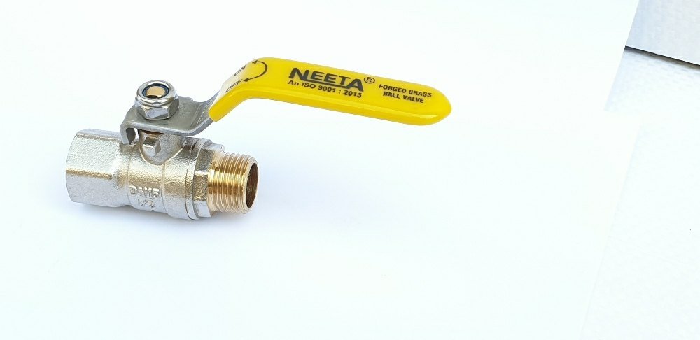 NEETA Pn 25 Male Female Brass Ball Valve, Place Of Origin: Pan India, Valve Size: 15mm