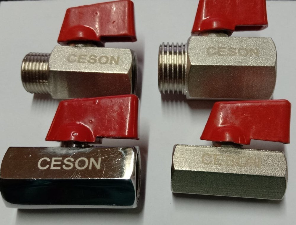 CESON 10 kg Brass mini Ball Valve For Water, Place Of Origin: Ahmedabad