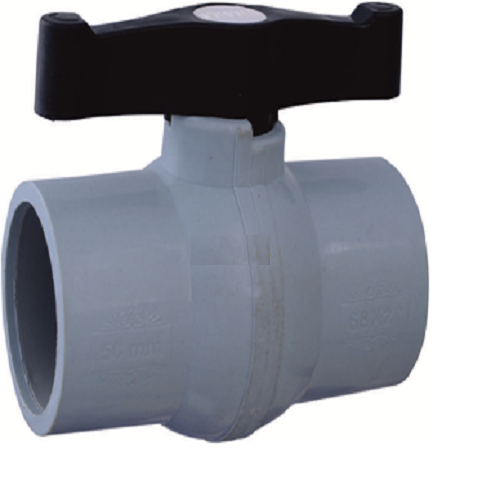 Gokul Short Handle PP Solid Gray Valve, Size: 15 to 200mm