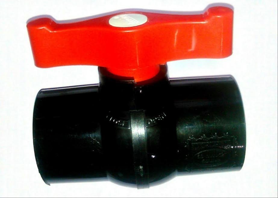 Appolo PVC Black Solid Ball Valve