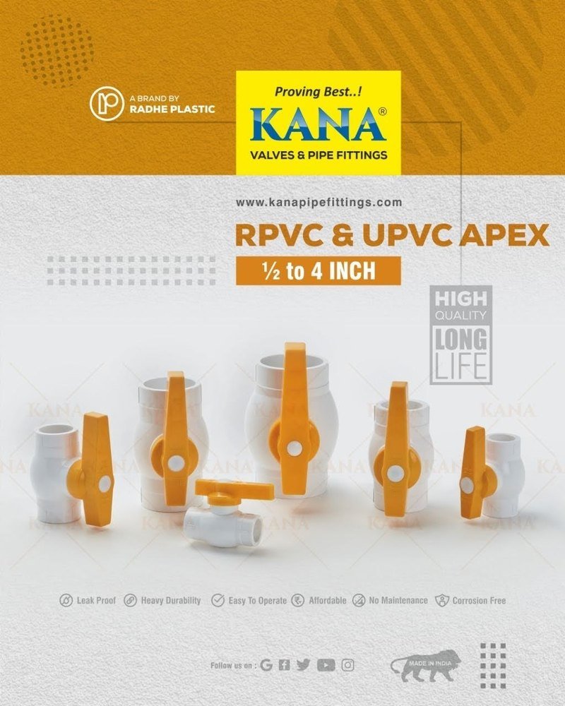 Upvc Resin Rpvc Solid Seal Ball Valve