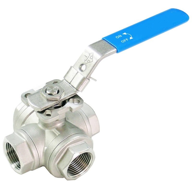 SS Four Way Ball Valve, Material Grade: SS304, Size: 25 Mm