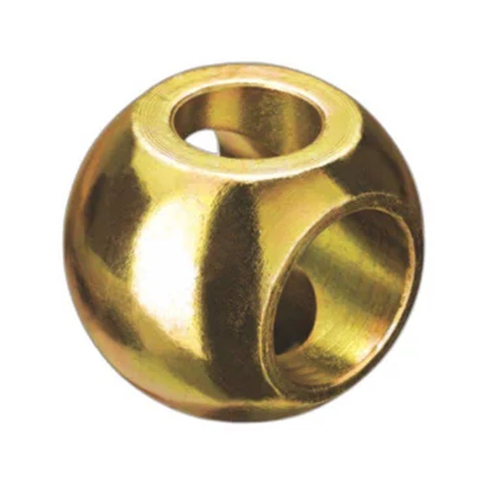 Brass Tractor Ball With Double Bore