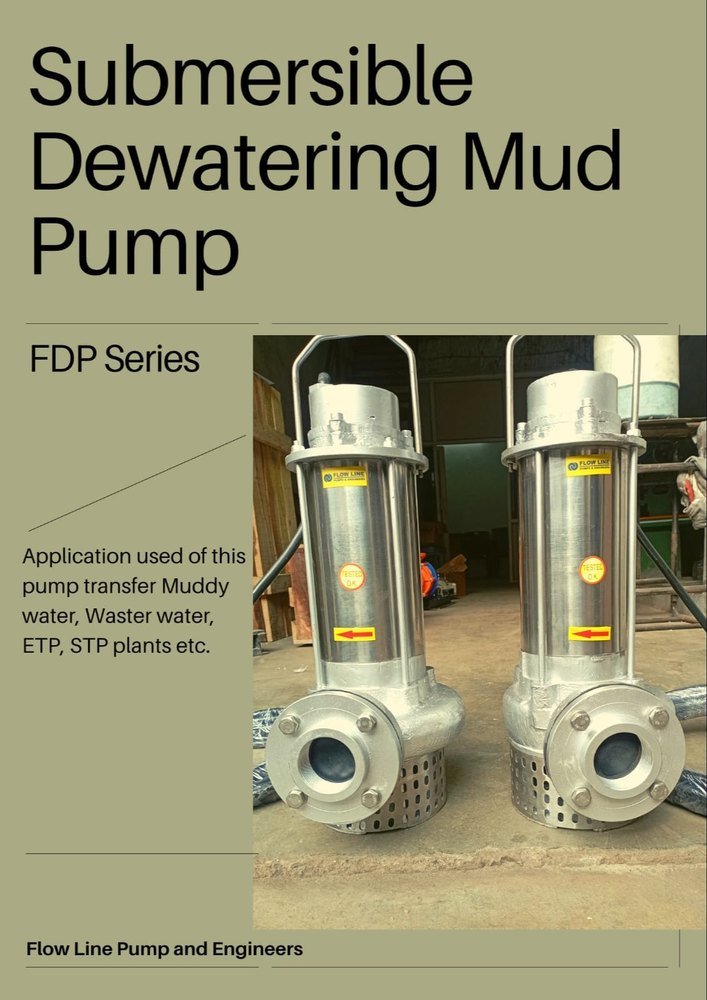 Submersible Dewatering Sludge Mud Pump, Model Name/Number: Fdp Series