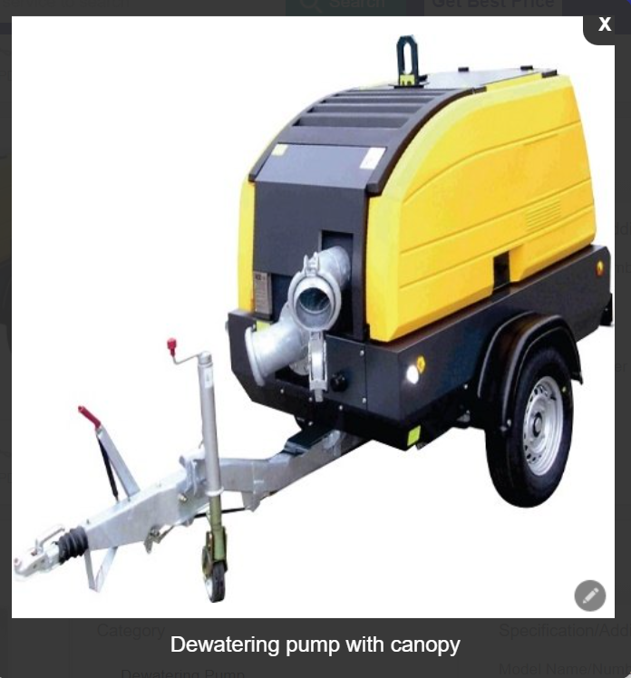 GBD Enterpise Petrol Dewatering pump with canopy, 2 - 5 HP