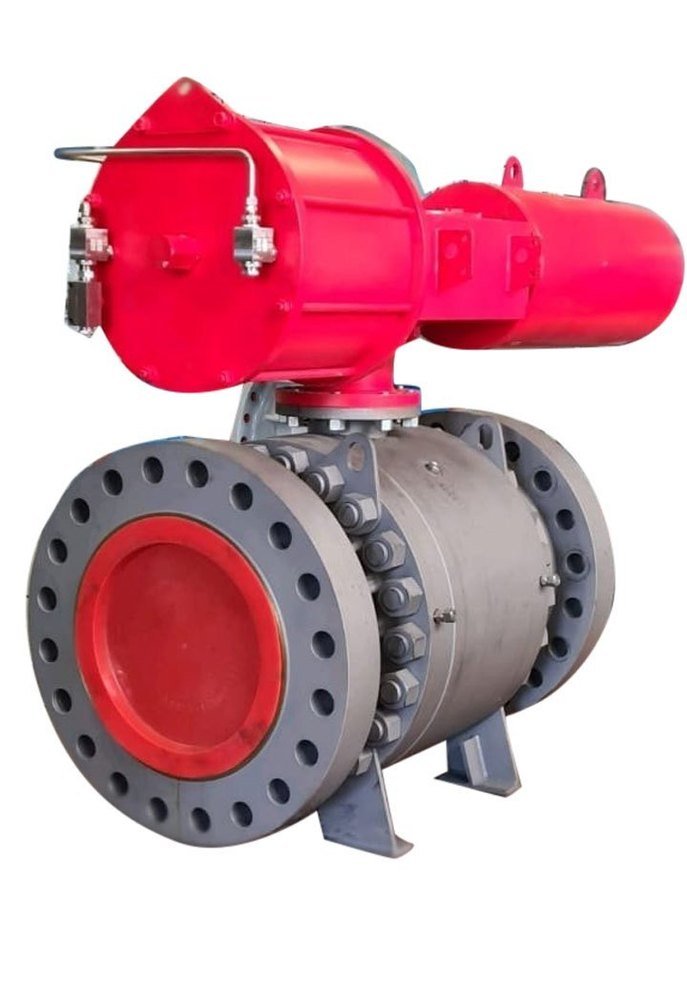 UPVC Pneumatic Actuator Trunnion Mounted Ball Valve