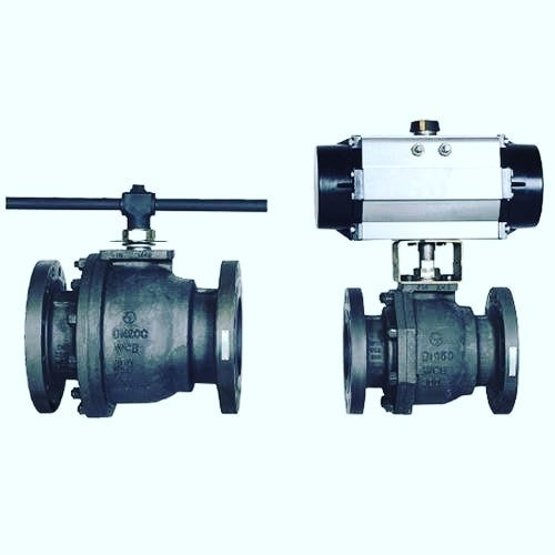 Wcb L&t Two Piece Ball Valve, Flanged, Size: 2inch To 10inch