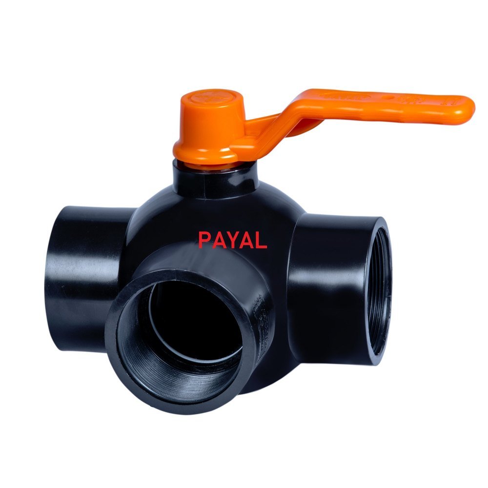 Payal Polypropylene Three Way Valves