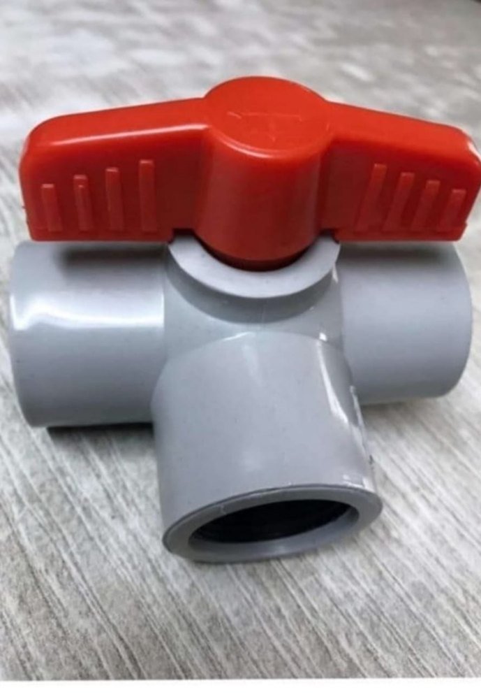 15mm To 110mm Plastic PVC Three Way Ball Valve