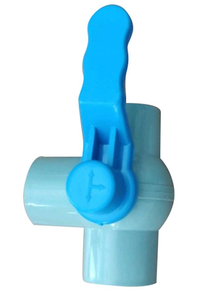 PVC 3 Way Ball Valve, Size: 4inch