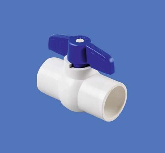 White Surya 15mm UPVC Plumbing Ball Valve