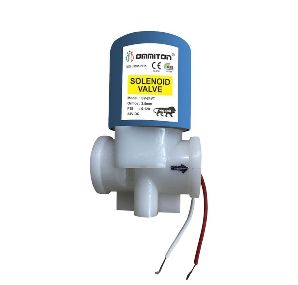 OMMITON Electronic Solenoid Valve, For Ro Dispenser, Maximum Working Pressure: 120 Psi