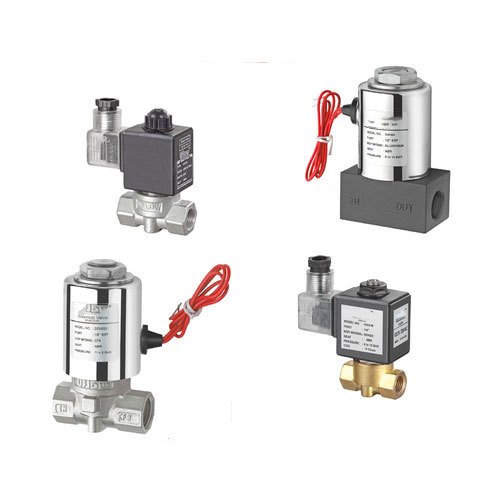 Ss304, Brass Allumn U Flow Direct-Acting Solenoid Valve, Model Name/Number: 100pc Minium