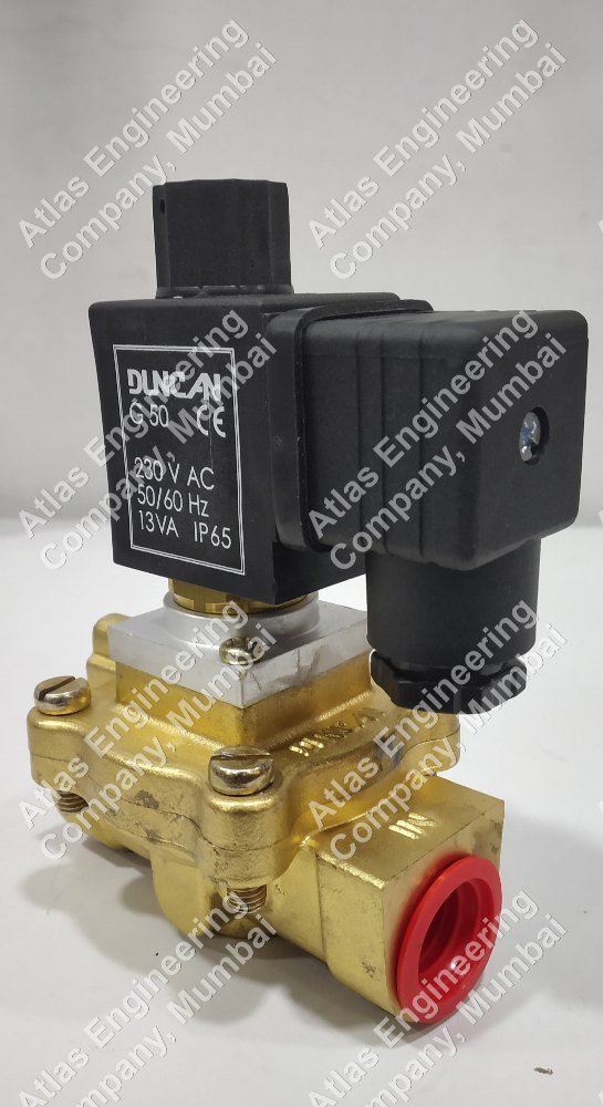 Schrader Duncan Brass On-Off Solenoid Valve