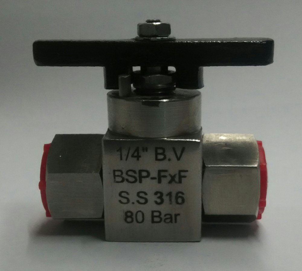 CS, SS Medium Pressure Miniature Ball Valve, For Industrial