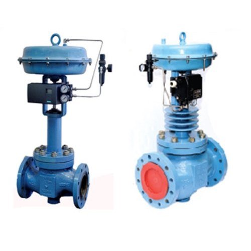 Flanged Ends Pneumatic Actuated High Temperature Globe Control Valve, For Industrial, Valve Size: 1 Through 16