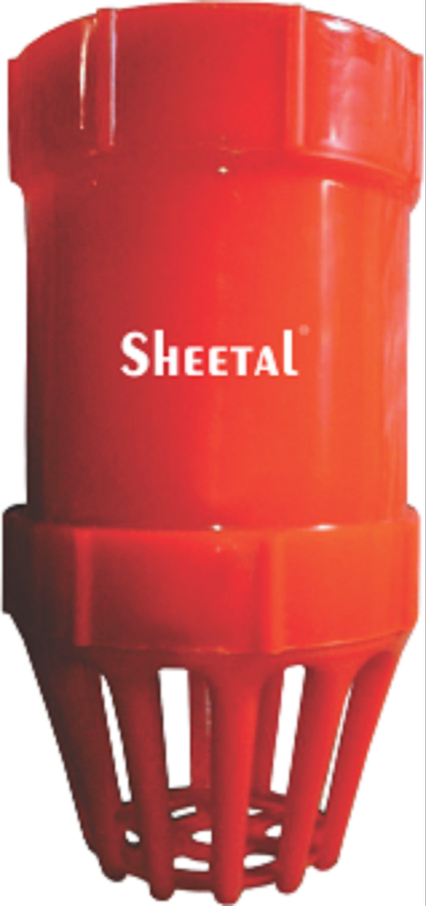 sheetal Red Pp Bore Foot Valve, For Water, Size: 50mm To 100mm