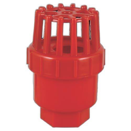 Red Plastic HDPE Foot Valves, Size: 2.5 Inch