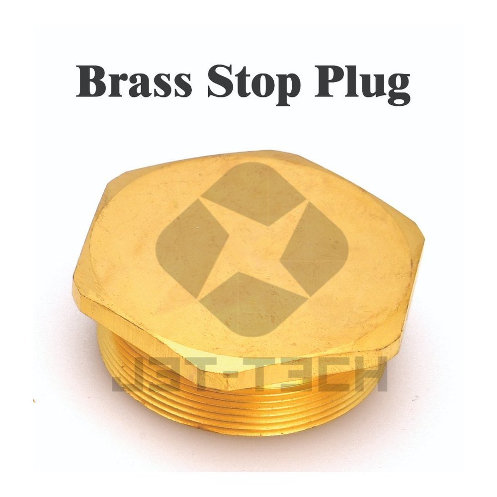 Hexagonal Brass Stop Plug