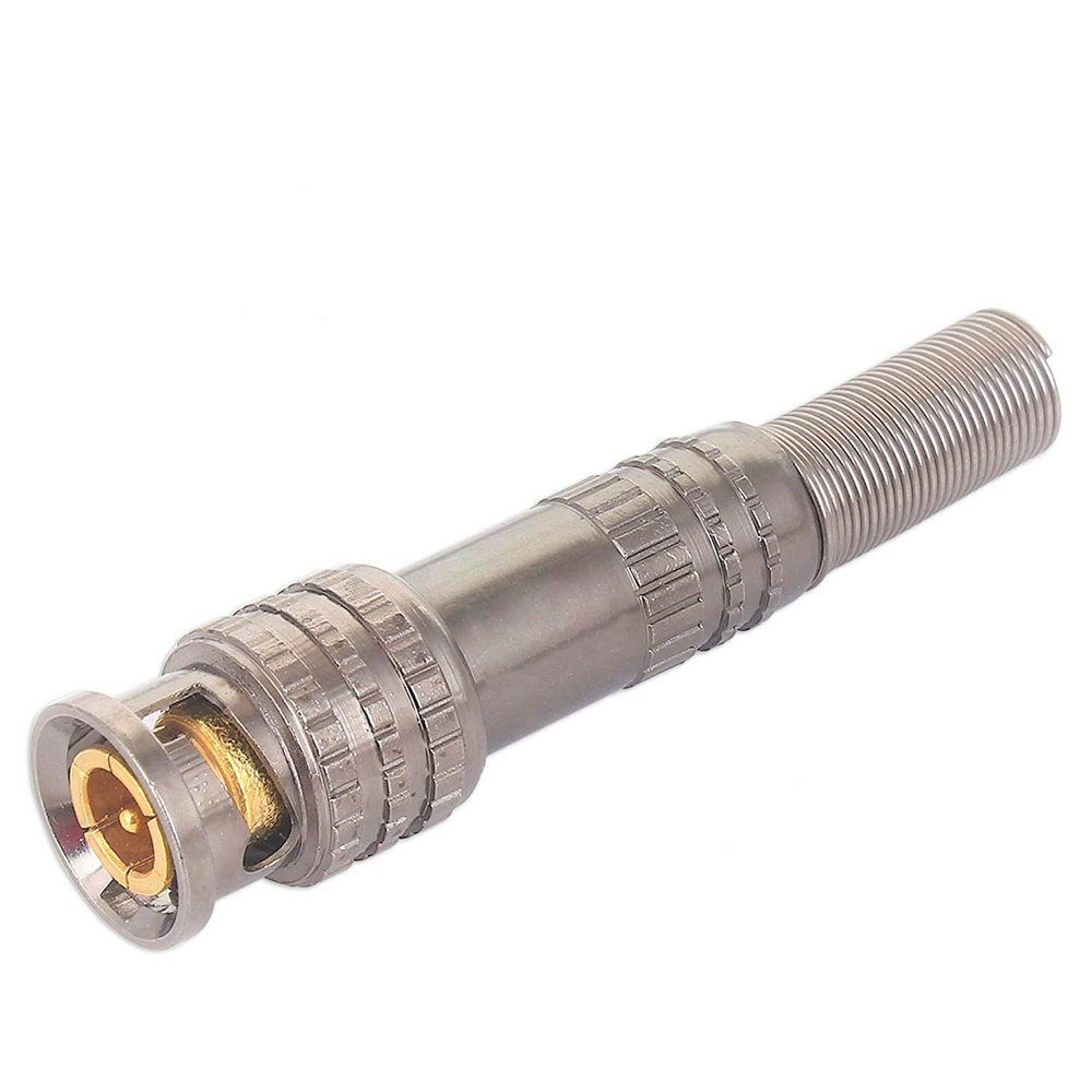 pac Bnc Connectors Gun Metal Type for CCTV Camera, Contact Material: Silver