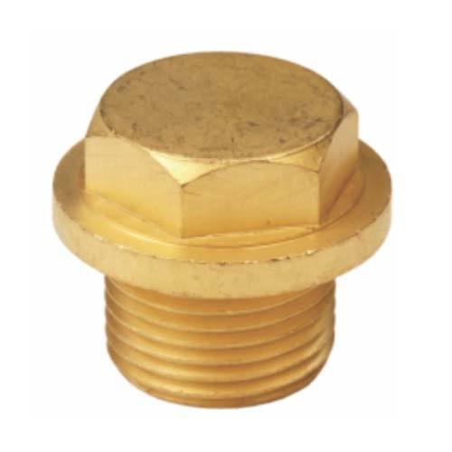 Polished Brass Hex Plug